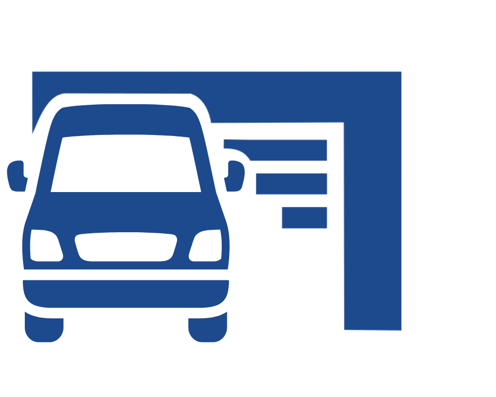 covered and enclosed parking spot